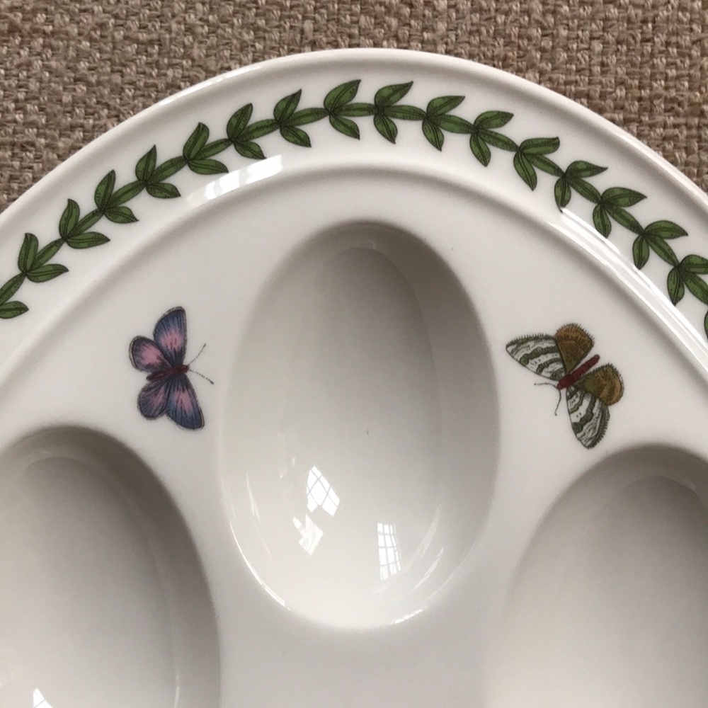 Portmeirion Botanical Gardens Deviled Egg dish NIB - Picture 8 of 8